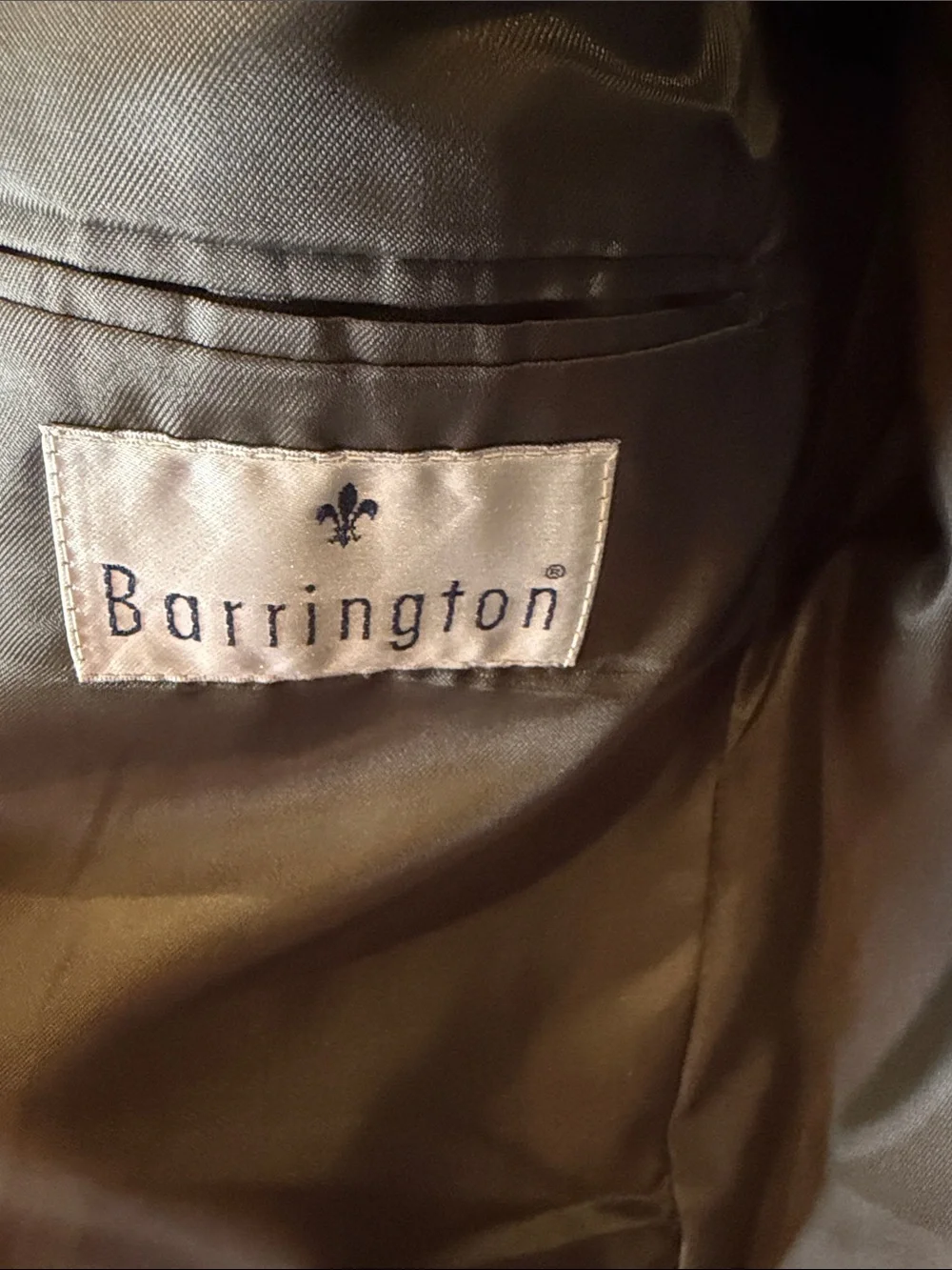 Barringron Men's Dark Charcoal Three-Button Sport Coat